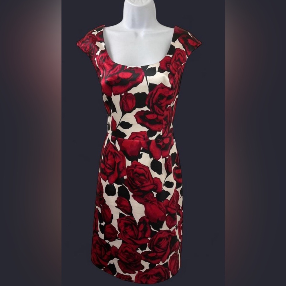 Joseph Ribkoff Red Floral Dress